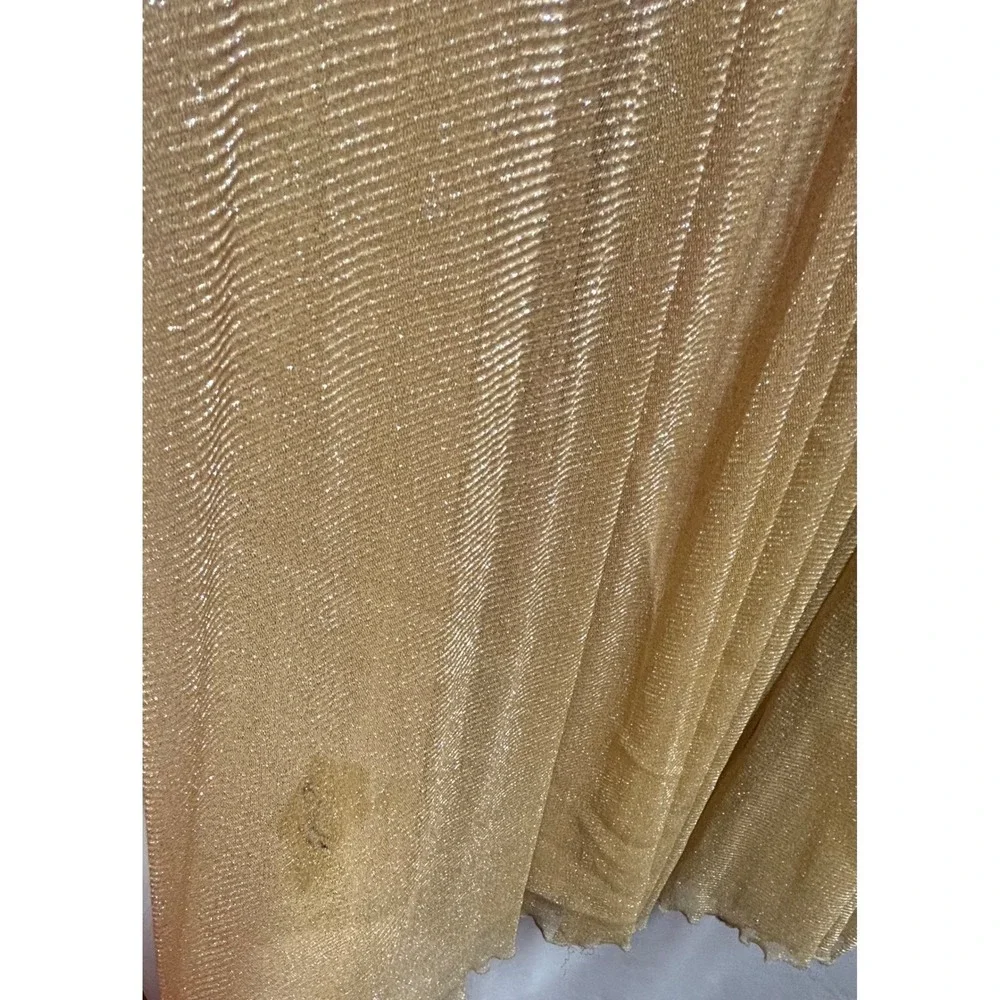 Lafemme Strapless Gold Gown Size 4 - Picture 2 of 6
